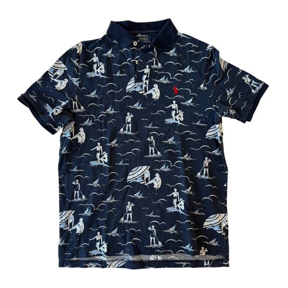 Polo Ralph Lauren Other - Polo Ralph Lauren Mens Classic Fit Surfer Polo Shirt M Navy Beach Preppy Casual